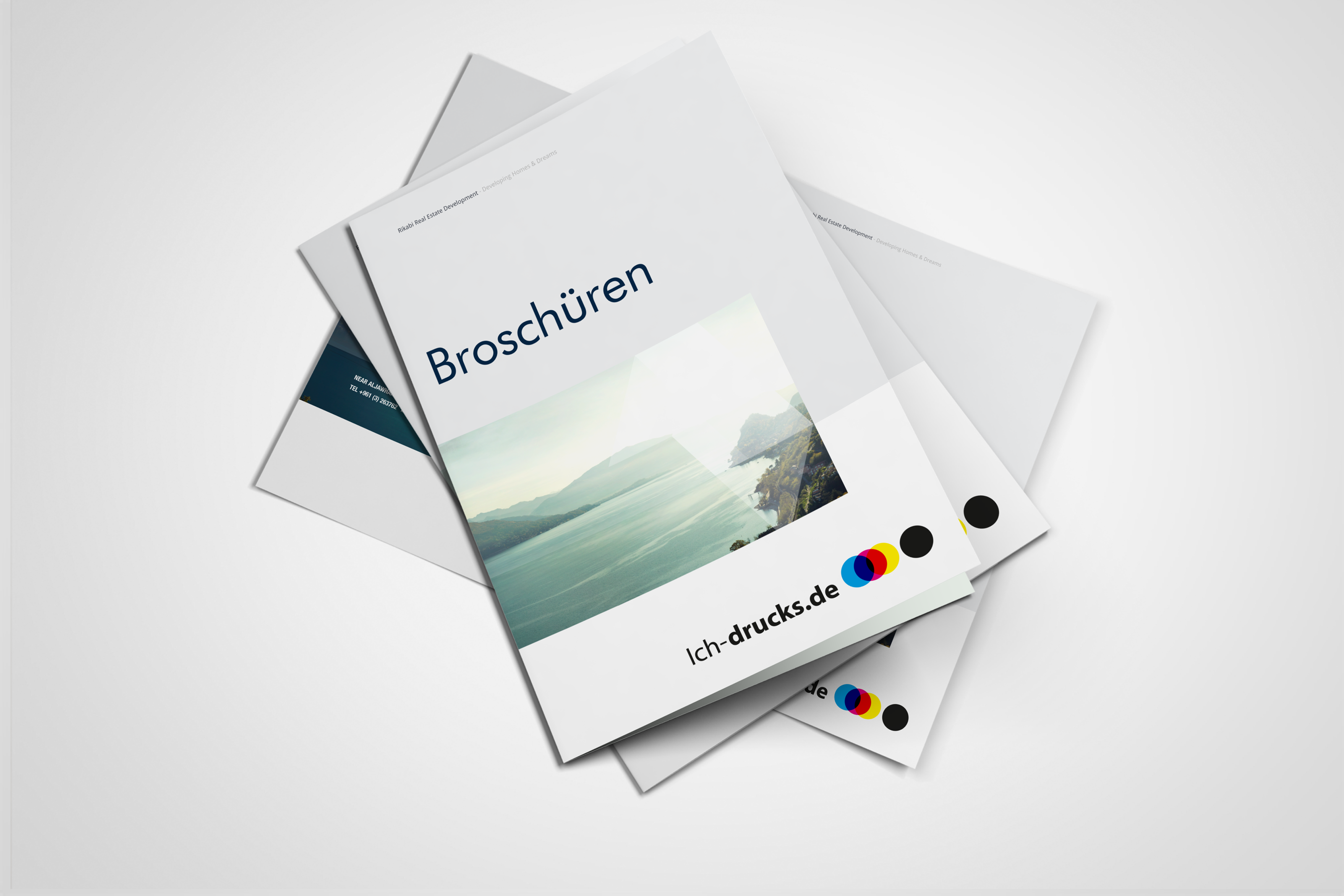 Broschüren geheftet